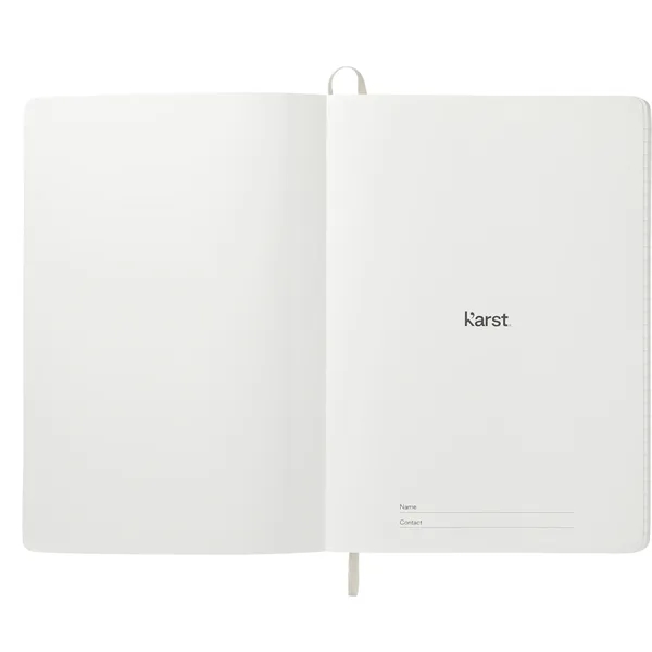 5.5" x 8.5" soft bound notebook with recyclable stone paper and... from ASI 66887 PCNA / Leeds