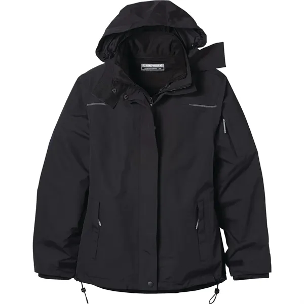3-in-1 women's jacket with detachable snap-off hood.... from ASI 66887 PCNA / Trimark
