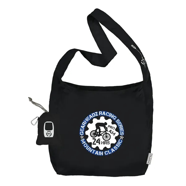 Crossbody tote bag made with certified Repreve fabric.... from ASI 66887 PCNA / Leeds
