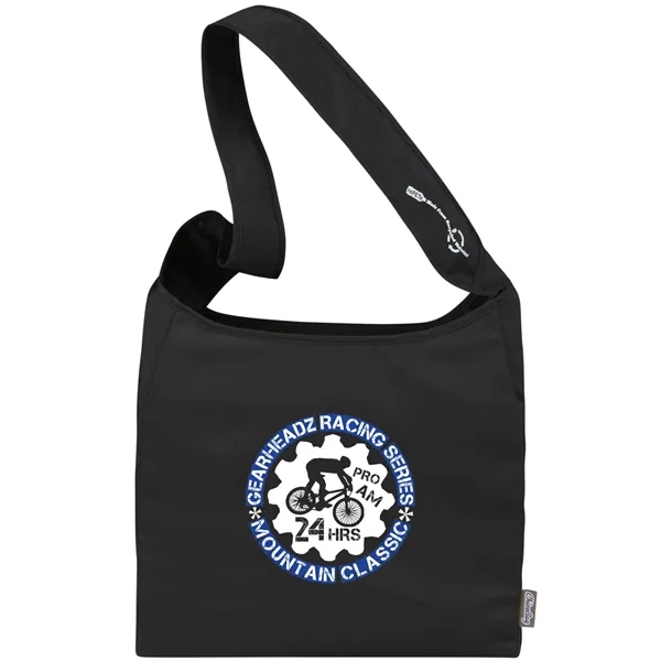 Crossbody tote bag made with certified Repreve fabric.... from ASI 66887 PCNA / Leeds