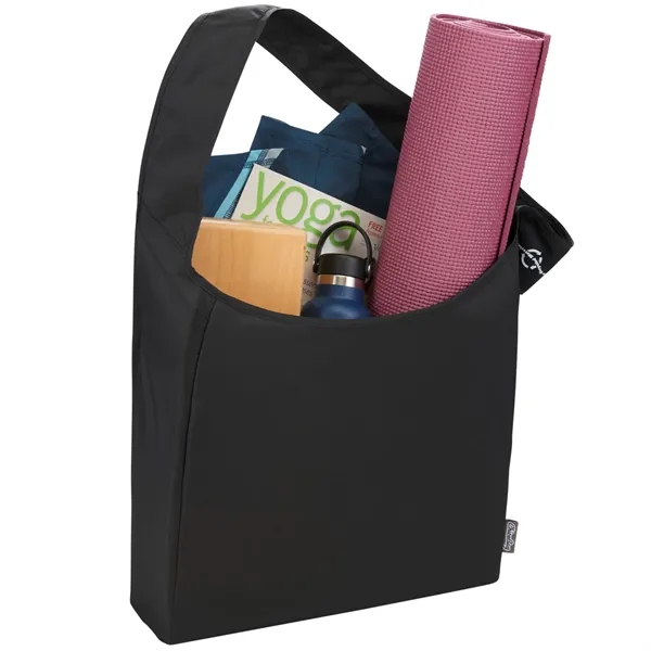 Crossbody tote bag made with certified Repreve fabric.... from ASI 66887 PCNA / Leeds