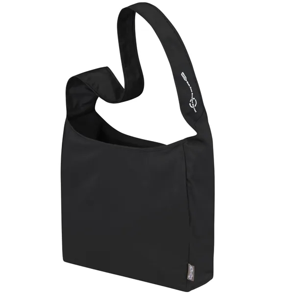 Crossbody tote bag made with certified Repreve fabric.... from ASI 66887 PCNA / Leeds