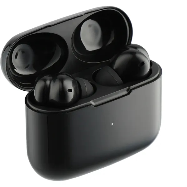 Wireless earbuds with a 1" x 2.5" x 2.16" charging case... from ASI 66887 PCNA / Leeds