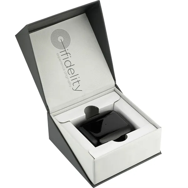 Wireless earbuds with a 1" x 2.5" x 2.16" charging case... from ASI 66887 PCNA / Leeds