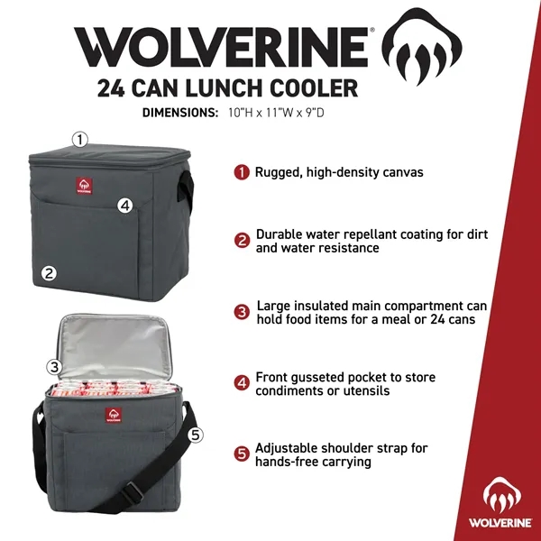 Wolverine 24 Can Lunch Cooler... from ASI 66887 PCNA / Leeds