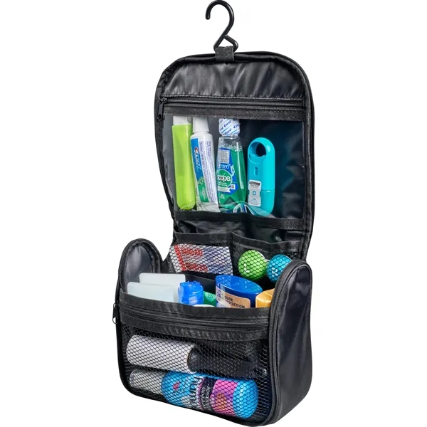 Hanging toiletry bag with zippered main compartment, interior organizer, zippered pocket... from ASI 66887 PCNA / Bullet