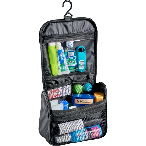 Hanging toiletry bag with zippered main compartment, interior organizer, zippered pocket... from ASI 66887 PCNA / Bullet