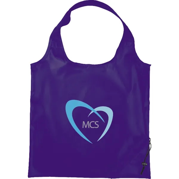 15" x 15.5" polyester tote bag with foldaway design and double... from ASI 66887 PCNA / Bullet