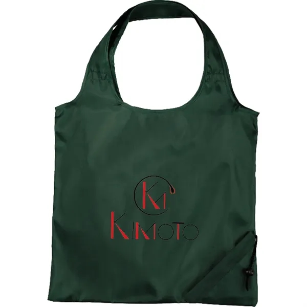 15" x 15.5" polyester tote bag with foldaway design and double... from ASI 66887 PCNA / Bullet