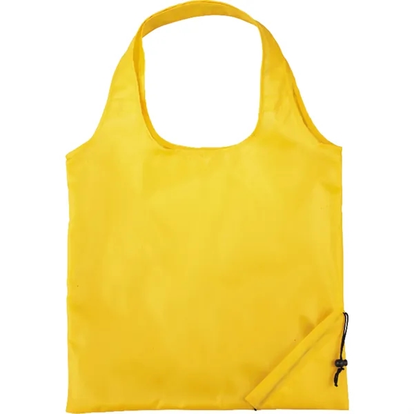 15" x 15.5" polyester tote bag with foldaway design and double... from ASI 66887 PCNA / Bullet