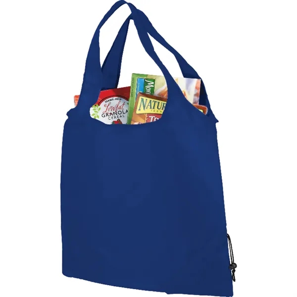 15" x 15.5" polyester tote bag with foldaway design and double... from ASI 66887 PCNA / Bullet