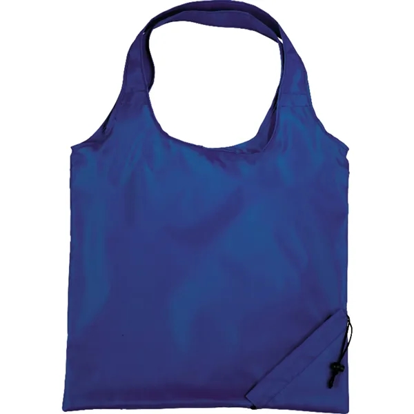 15" x 15.5" polyester tote bag with foldaway design and double... from ASI 66887 PCNA / Bullet
