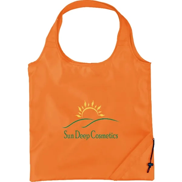 15" x 15.5" polyester tote bag with foldaway design and double... from ASI 66887 PCNA / Bullet