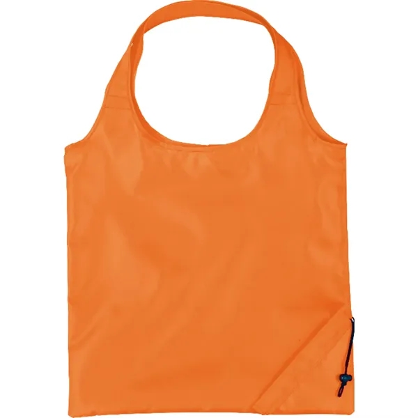15" x 15.5" polyester tote bag with foldaway design and double... from ASI 66887 PCNA / Bullet
