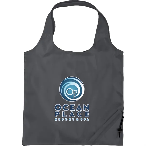 15" x 15.5" polyester tote bag with foldaway design and double... from ASI 66887 PCNA / Bullet