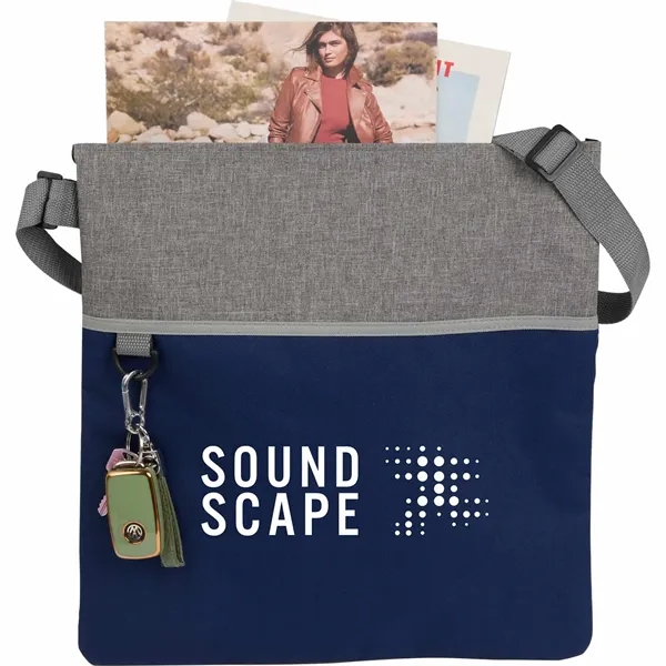 Double Heather RPET Crossbody Tote... from ASI 66887 PCNA / Bullet