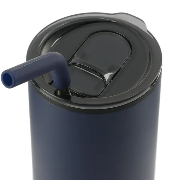 16 oz. double wall insulated stainless steel tumbler with press-on lid... from ASI 66887 PCNA / Bullet