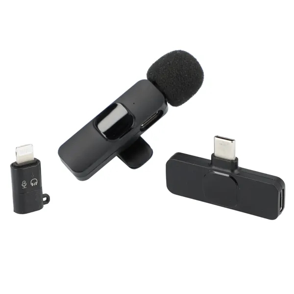 Wireless microphone with both Type-C and iOS receivers.... from ASI 66887 PCNA / Leeds