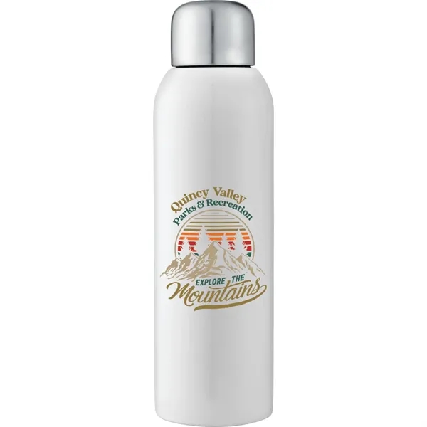 28 oz. single-wall stainless steel water bottle with screw-on lid.... from ASI 66887 PCNA / Bullet