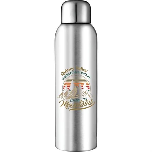 28 oz. single-wall stainless steel water bottle with screw-on lid.... from ASI 66887 PCNA / Bullet