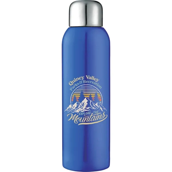 28 oz. single-wall stainless steel water bottle with screw-on lid.... from ASI 66887 PCNA / Bullet