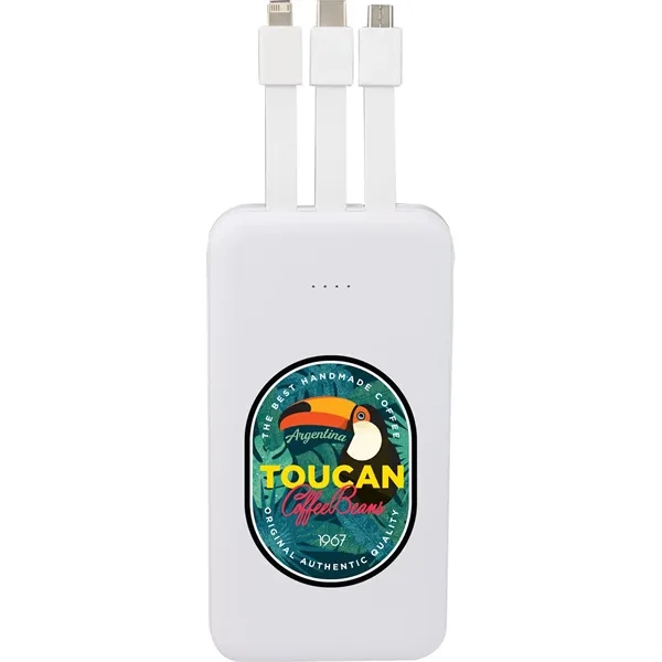 UL Listed 5,000 mAh Power Bank with Multi-Cables... from ASI 66887 PCNA / Leeds