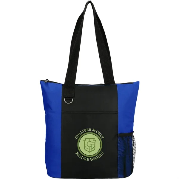 4.75" x 13.75" x 14" polycanvas tote bag with zippered main... from ASI 66887 PCNA / Bullet
