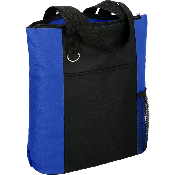 4.75" x 13.75" x 14" polycanvas tote bag with zippered main... from ASI 66887 PCNA / Bullet
