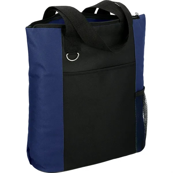 4.75" x 13.75" x 14" polycanvas tote bag with zippered main... from ASI 66887 PCNA / Bullet