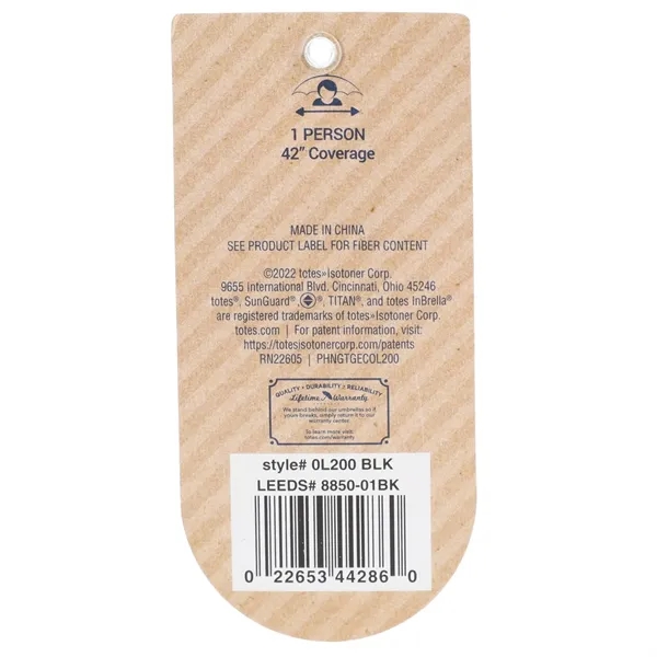 3-section automatic-opening umbrella with 42" arc.... from ASI 66887 PCNA / Leeds