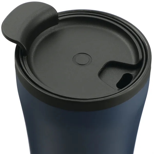 16 oz. double wall insulated tumbler with push-on lid and swivel-open... from ASI 66887 PCNA / Bullet