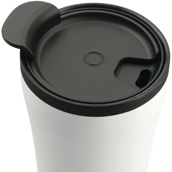 16 oz. double wall insulated tumbler with push-on lid and swivel-open... from ASI 66887 PCNA / Bullet