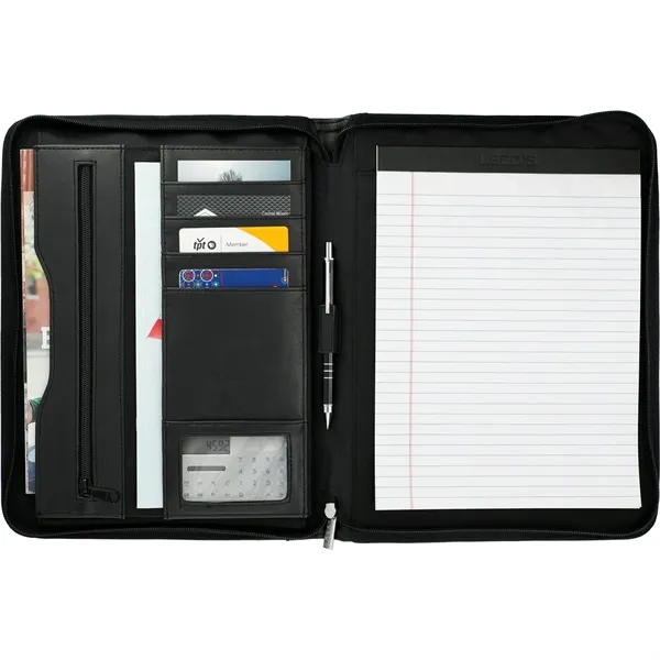 Leather zippered pad folio with an 11x8 writing pad.... from ASI 66887 PCNA / Leeds