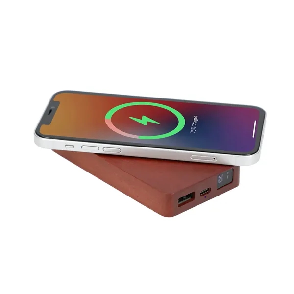 FSC® 100% Wood MagClick™ Fast Wireless Power Bank... from ASI 66887 PCNA / Leeds
