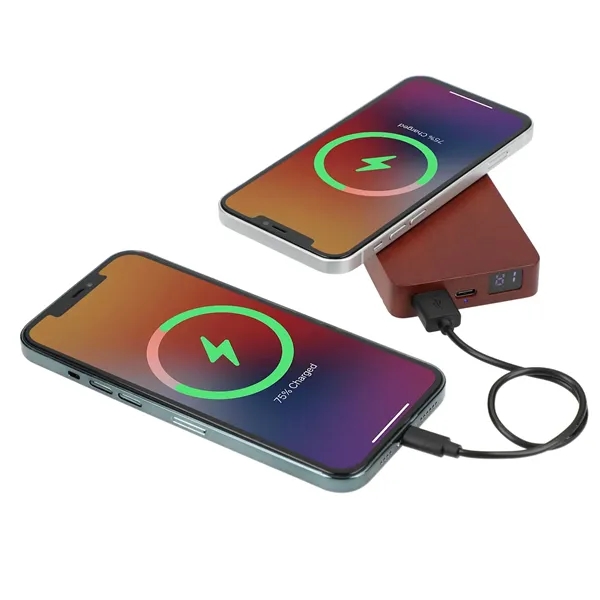 FSC® 100% Wood MagClick™ Fast Wireless Power Bank... from ASI 66887 PCNA / Leeds