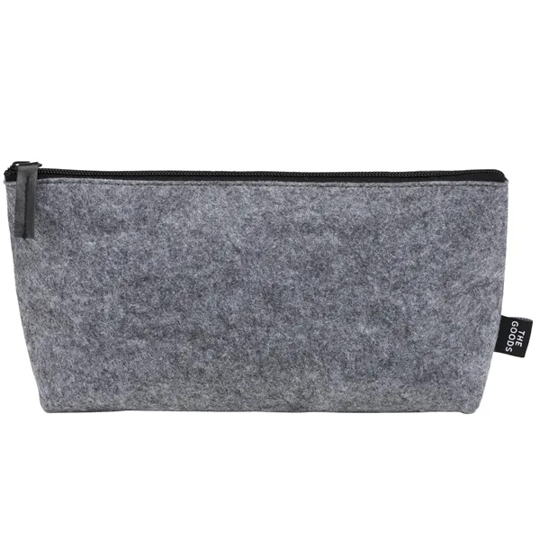 3" x 4.5" x 8.5" recycled felt zippered pouch.... from ASI 66887 PCNA / Bullet