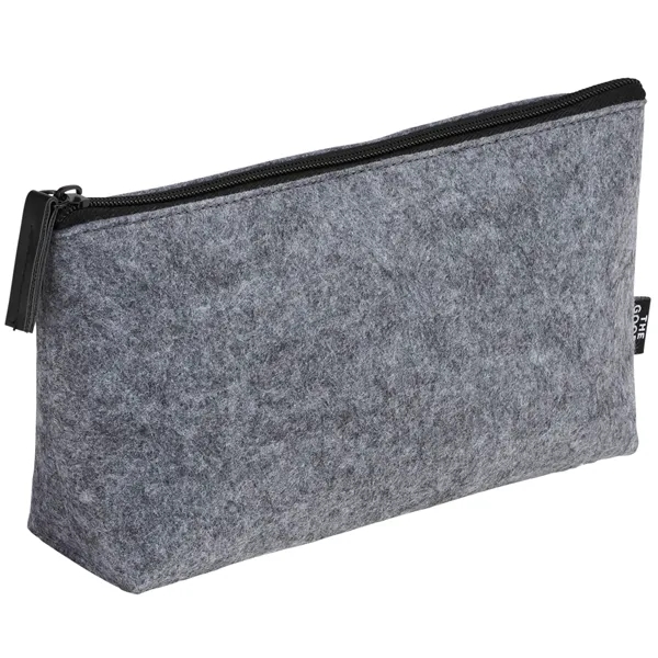 3" x 4.5" x 8.5" recycled felt zippered pouch.... from ASI 66887 PCNA / Bullet