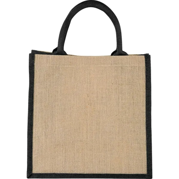 7.5" x 11.75" x 11.75" jute gift tote with double 14"... from ASI 66887 PCNA / Bullet