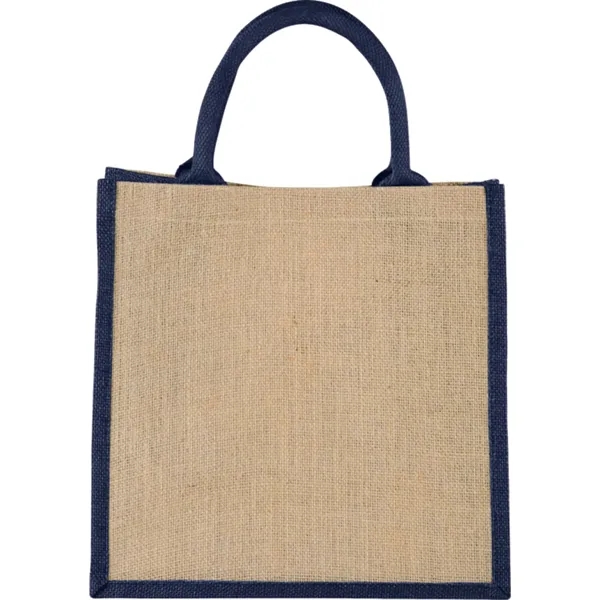 7.5" x 11.75" x 11.75" jute gift tote with double 14"... from ASI 66887 PCNA / Bullet