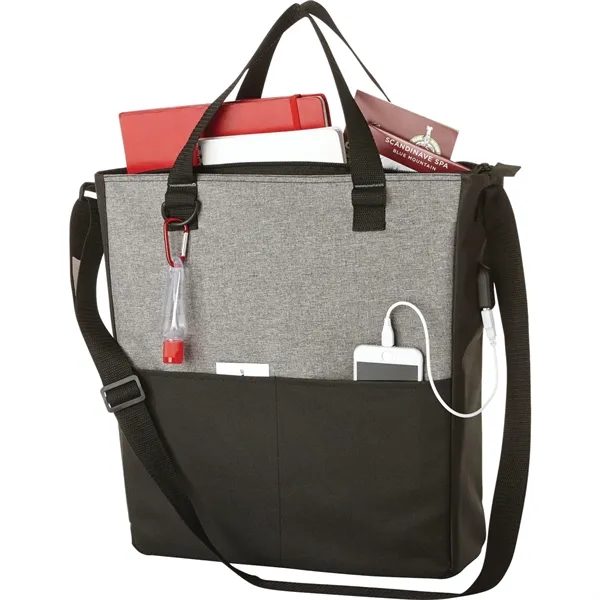 Tote bag with USB port and zippered main compartment.... from ASI 66887 PCNA / Leeds