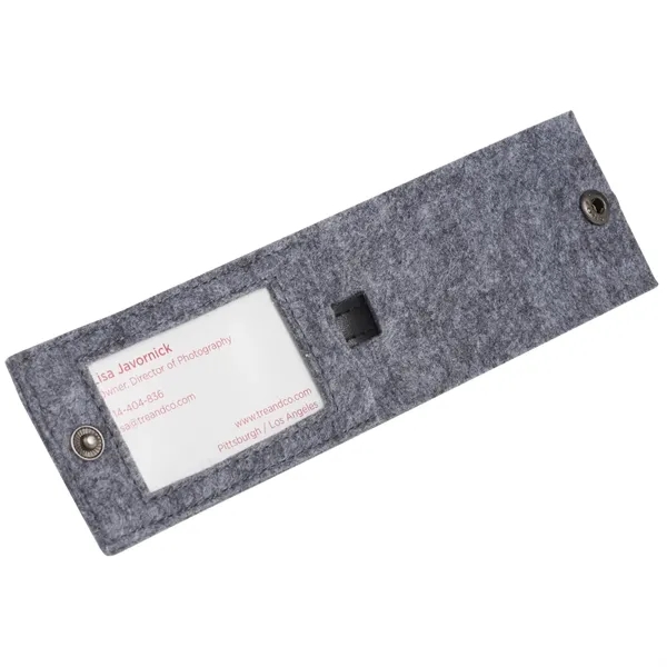 Recycled felt luggage tag with snap window.... from ASI 66887 PCNA / Bullet