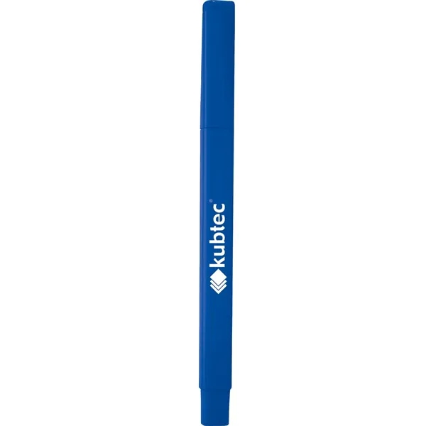 Square ballpoint pen with metal pen clip and removable pen cap.... from ASI 66887 PCNA / Leeds