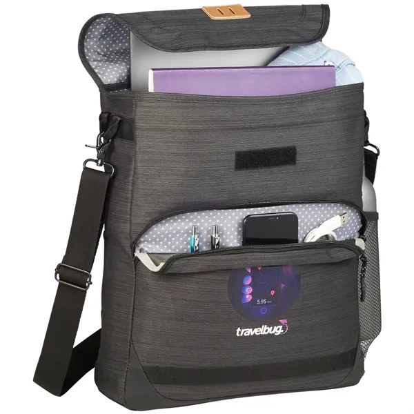 4" x 15.75" x 13" tote bag with a laptop sleeve... from ASI 66887 PCNA / Leed’s