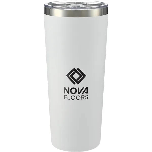 22 oz. double wall stainless steel tumbler with push-on lid and... from ASI 66887 PCNA / Leeds