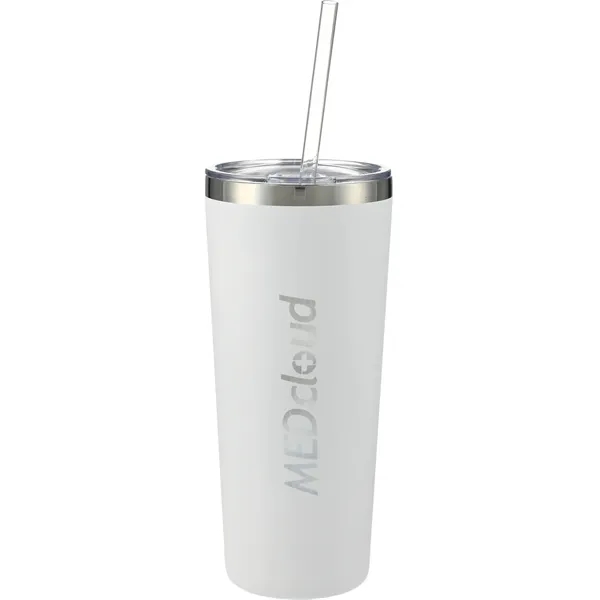22 oz. double wall stainless steel tumbler with push-on lid and... from ASI 66887 PCNA / Leeds