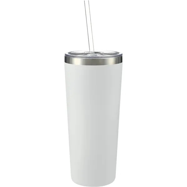 22 oz. double wall stainless steel tumbler with push-on lid and... from ASI 66887 PCNA / Leeds