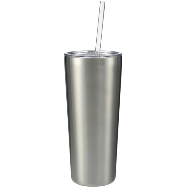 22 oz. double wall stainless steel tumbler with push-on lid and... from ASI 66887 PCNA / Leeds