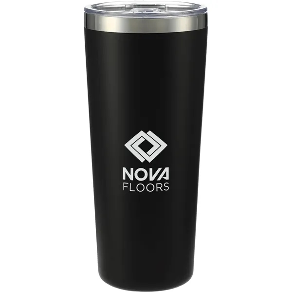 22 oz. double wall stainless steel tumbler with push-on lid and... from ASI 66887 PCNA / Leeds
