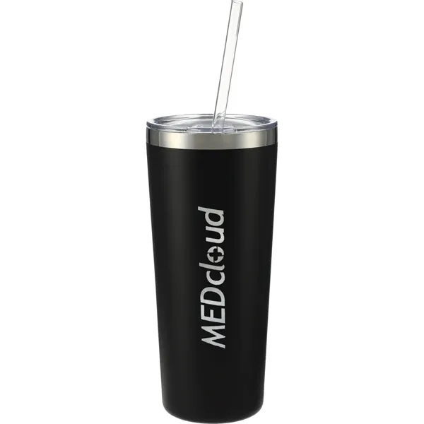 22 oz. double wall stainless steel tumbler with push-on lid and... from ASI 66887 PCNA / Leeds