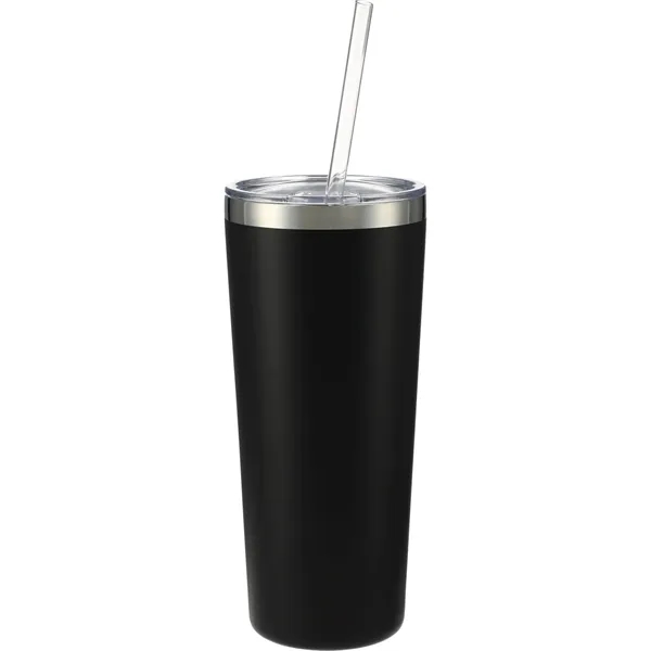 22 oz. double wall stainless steel tumbler with push-on lid and... from ASI 66887 PCNA / Leeds
